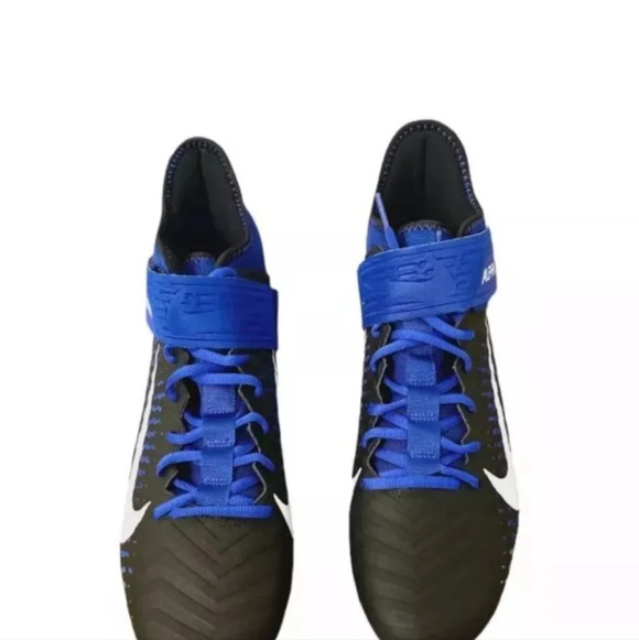 Nike Alpha Menace Pro 2 Mid Men's Size 14 Football Cleats Blue Black BV3945-400 - Picture 3 of 6